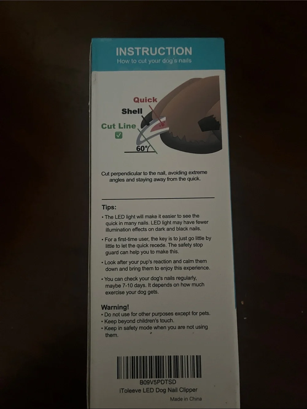 Professional Dog Nail Trimmer — Blue & Black